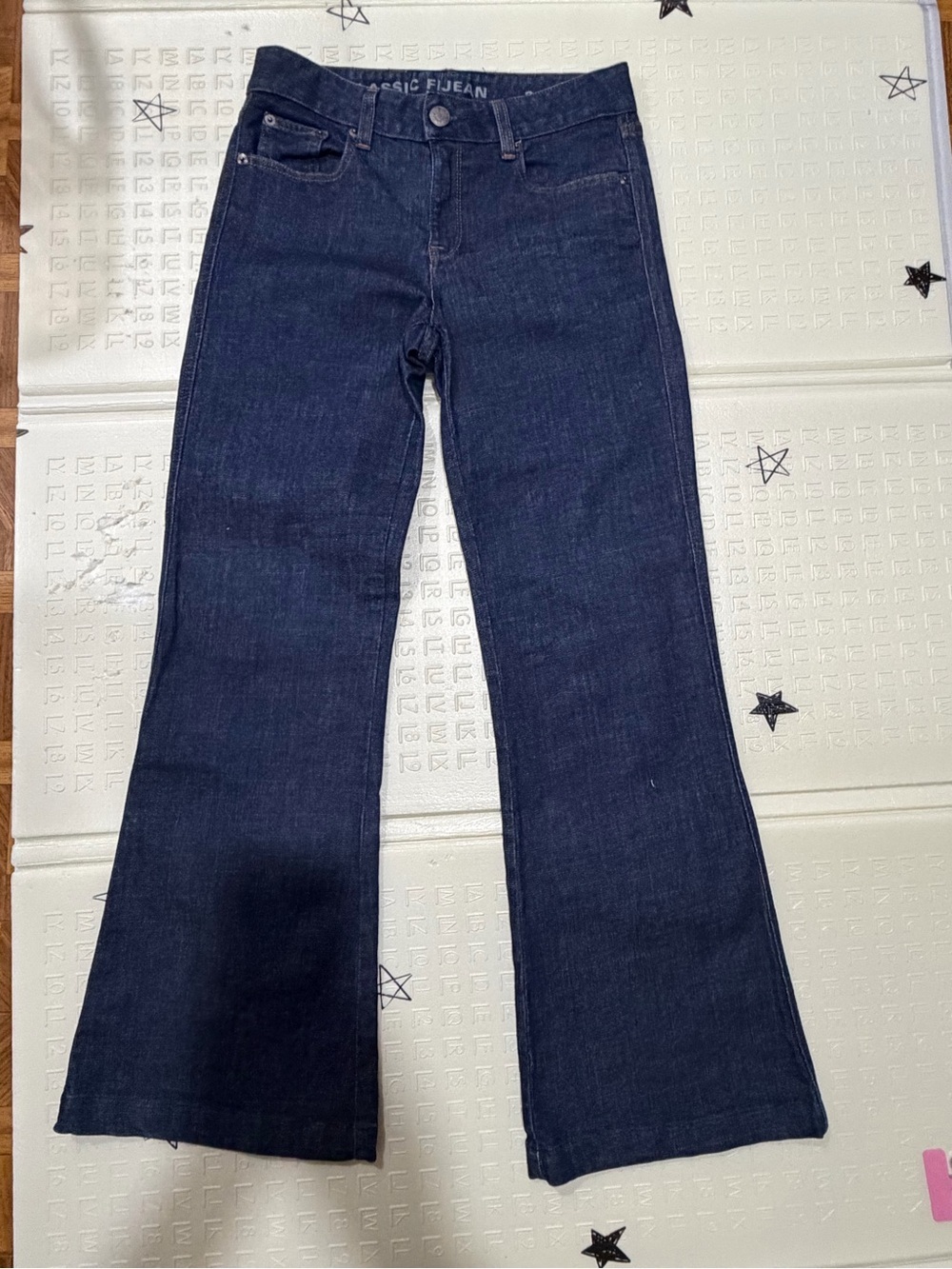 Classic Dark Blue Women's Flared Jeans